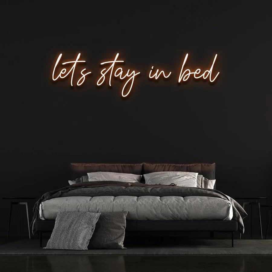 LET'S STAY IN BED NEON SIGN-Neonsigns-Orange-45 x 90 cm-No-Neon Brothers