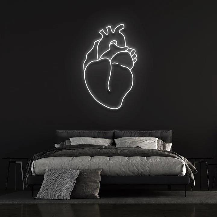 REAL HEART - LED NEON SIGN-Neonsigns-White-45 x 90 cm-Neon Brothers