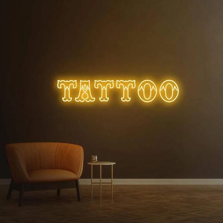 Tattoo - LED Neon Sign-Neonsigns-45 x 90 cm-Orange-Neon Brothers