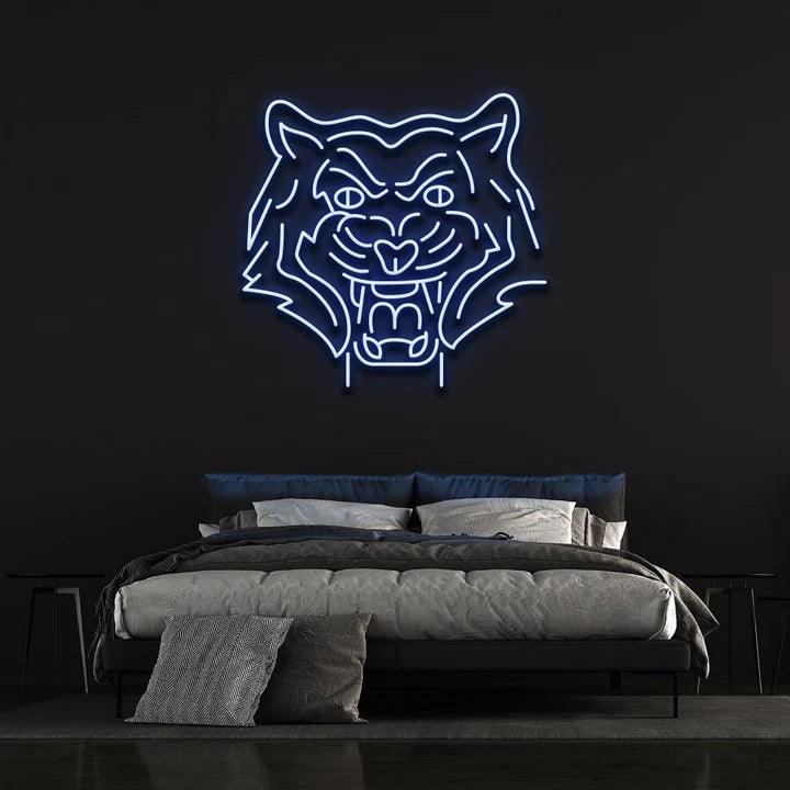 TIGER - LED NEON SIGN-Neonsigns-45 x 90 cm-Blue-Neon Brothers