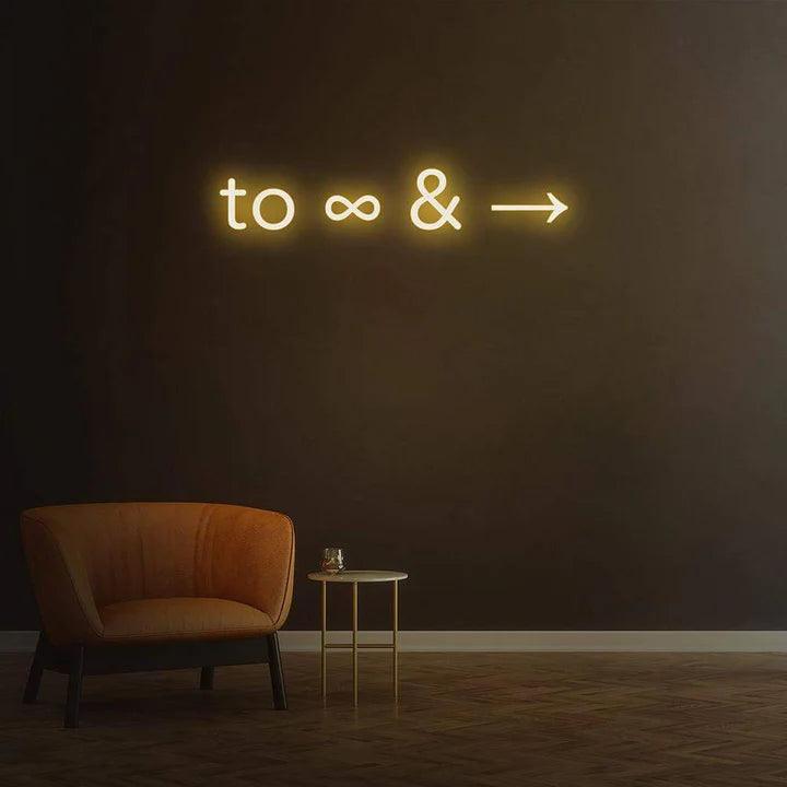 'TO INFINITY AND BEYOND' NEON SIGN-Neonsigns-Neon Brothers