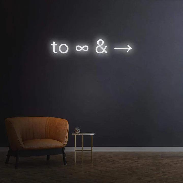 'TO INFINITY AND BEYOND' NEON SIGN-Neonsigns-Neon Brothers