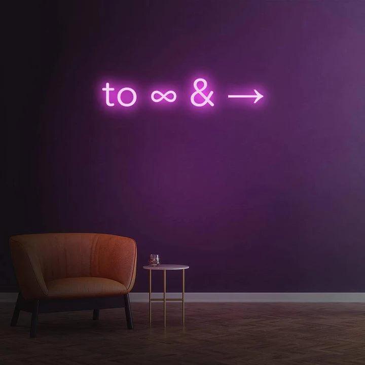 'TO INFINITY AND BEYOND' NEON SIGN-Neonsigns-Neon Brothers